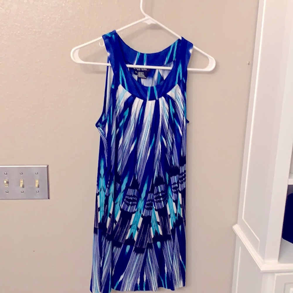 Blue mini dress